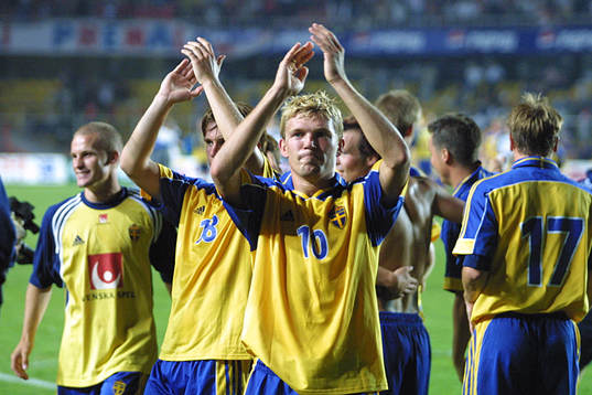 Marcus Allbäck, Sverige jublar