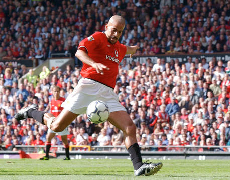 Juan Veron, Manchester United gör 1-0