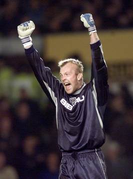 Fotboll, engelsk, Magnus Hedman, Coventry, jubel