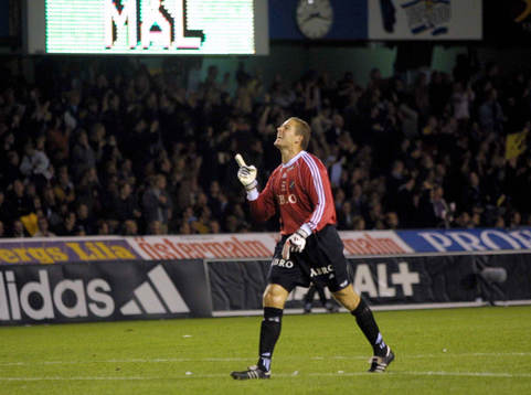 Daniel Andersson, målvakt i AIK jubel
