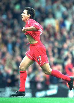 Fotboll, engelsk, Jari Litmanen, Liverpool, jubel