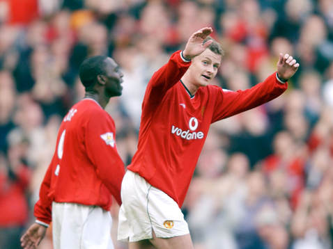 Ole Gunner Solskjaer, Man Utd, jubel