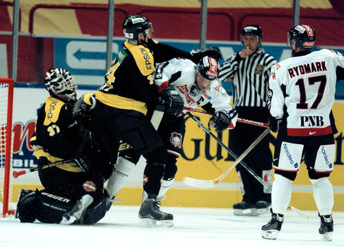 Ishockey, Elitserien, AIK - Malmö IF. David Printz, AIk