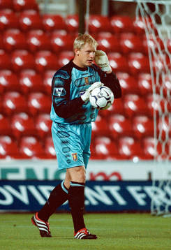 Fotboll, Premier League, Peter Schmeichel, Aston Villa