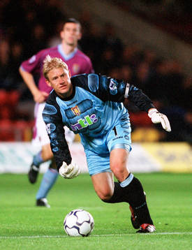 Fotboll, Premier League, Peter Schmeichel, Aston Villa