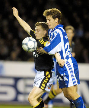 Fotboll, Allsvenskan, AIK - IFK Göteborg. Karl