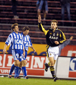 Fotboll, Allsvenskan, AIK - IFK Göteborg. Göteborg fick