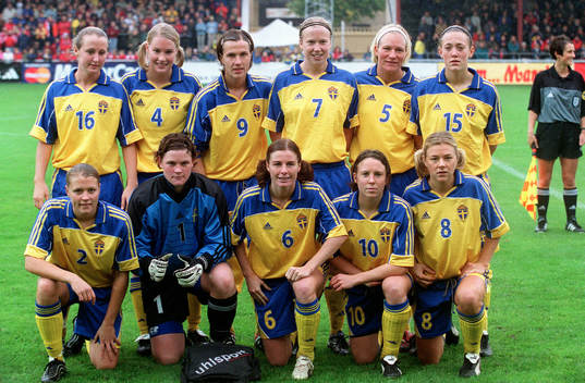 Lagbild, Sverige : Therese Lundin, Hanna Marklund, Malin