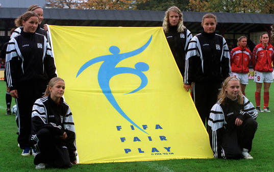 Sverige - Danmark Fair play flagga