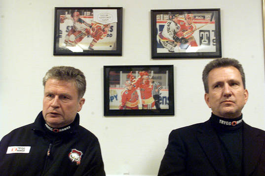 Malmös tränare, Per Bäckman och Pirro Alexandersson,