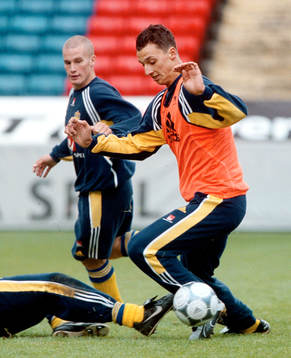 Christoffer Andersson och  Zlatan Ibrahimovic