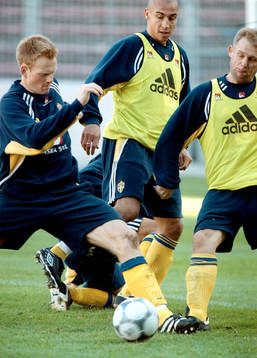 Michael Svensson, Henrik Larsson och Fredrik Söderström,