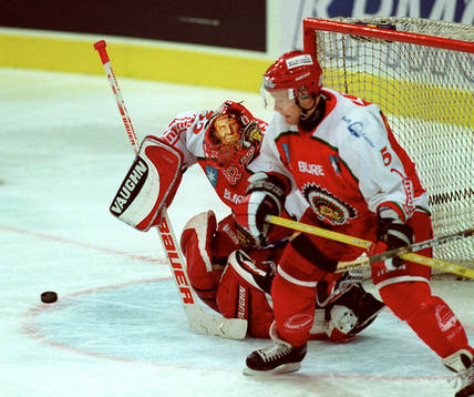 Petter Rönnqvist, målvakt och Jan-Axel Alavaara, Frölunda
