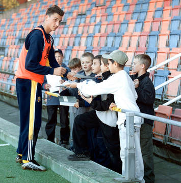 Zlatan Ibrahimovic och supporter, Sverige