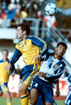 Fotboll, U21, Sverige - Azerbadjan. Martin Ericson