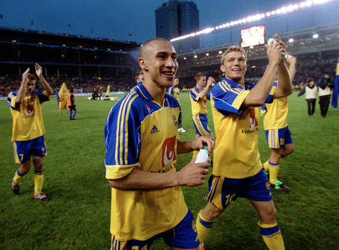 Henrik Larsson och Marcus Allbäck, Sverige