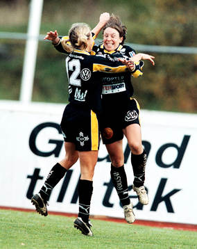Hanna Ljungberg och Tina Nordlund, Umeå i segerdans