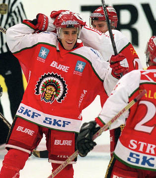 Ishockey, Elitserien, Joel Lundqvist, Frölunda, jubel