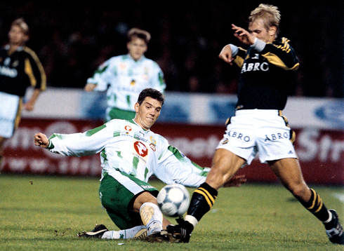 Fotboll, Allsvenskan, AIK - Hammarby. Johan Andersson,