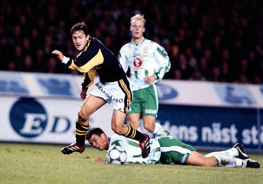 Fotboll, Allsvenskan, AIK - Hammarby. Stefan Ishizaki, AIK