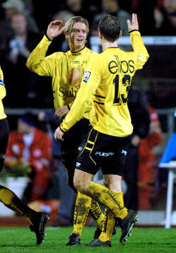 Andreas Drugge, Elfsborg gratuleras av Lars Gunnar