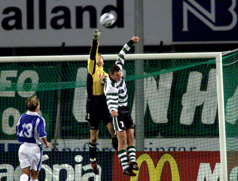fotboll, Uefa-Cupen, Halmstad - Sporting Portugal (Sporting