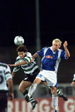 fotboll, Uefa-Cupen, Halmstad - Sporting Portugal (Sporting