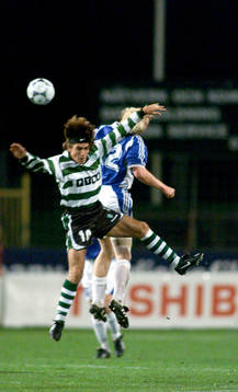 fotboll, Uefa-Cupen, Halmstad - Sporting Portugal (Sporting