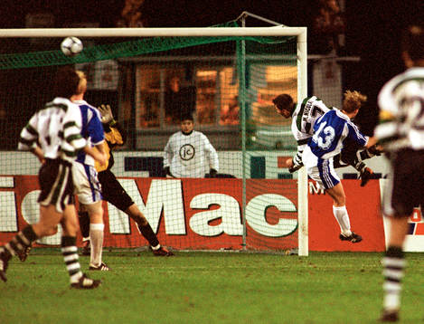 fotboll, Uefa-Cupen, Halmstad - Sporting Portugal (Sporting