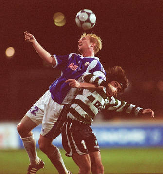 fotboll, Uefa-Cupen, Halmstad - Sporting Portugal (Sporting