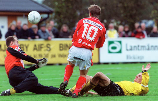 Fotboll, superettan, Mjällby - Kalmar. Patrik Rosengren,