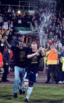 Hammarby Svenska Mästare. Patrik Mazilla och Erland