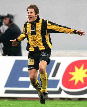 Tobias Hysén jublar