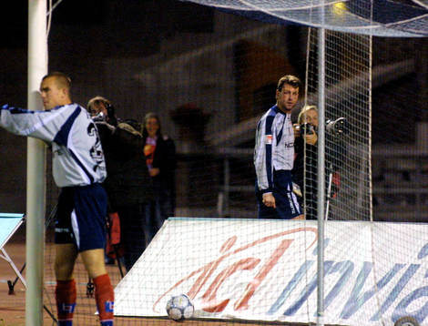 Sven Andersson och allsvenske debutanten Fredrik Larsson,