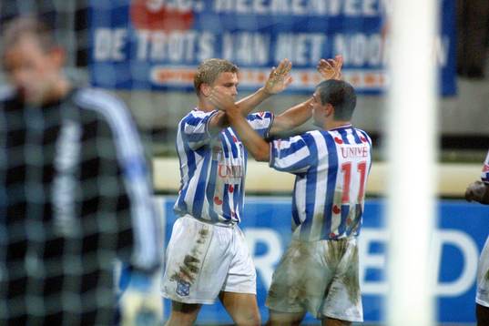 Matchens lirare Marcus Allbäck, Heerenveen jublar