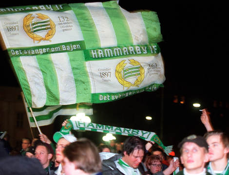Hammarbys SM-guld  firas av fansen