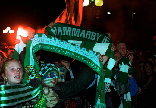 Fotboll, Hammarby firas av fansen