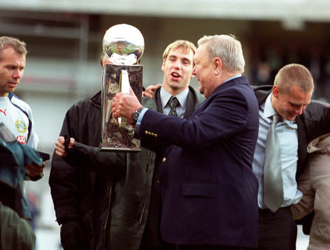 fotboll, Hammarby, SM-guld, Lennart Johanssons pokal.