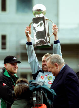 fotboll, Hammarby, SM-guld, Lennart Johanssons pokal.