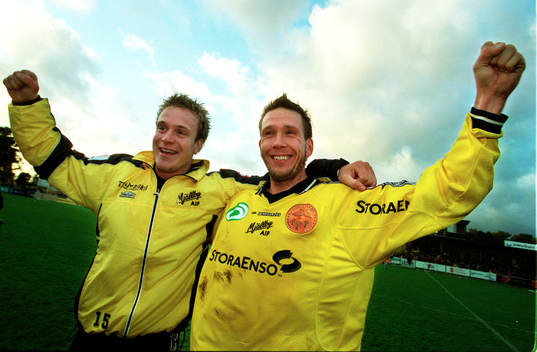 Jens Hermansson och Marcus Ekenberg, Mjällby AIF