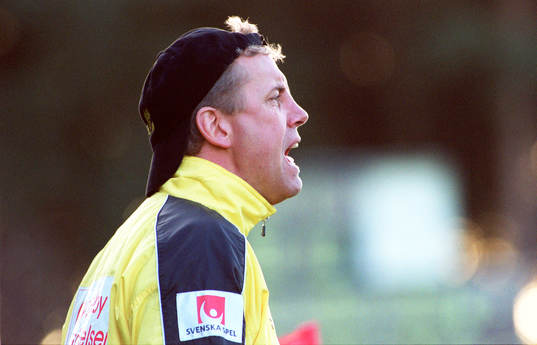 Fotboll, Hans Larsson, tränare, Mjällby