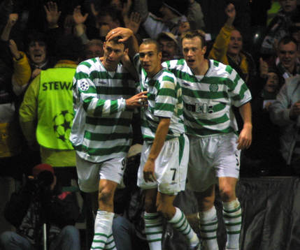 Chris Sutton och Henrik Larsson (Henke Larsson), Celtic