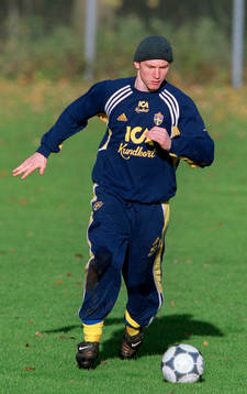 Fotboll, Sverige, U21, Träning, Kim Källström