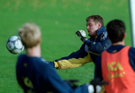 Fotboll, Sverige, U21, Träning, Andreas Isaksson
