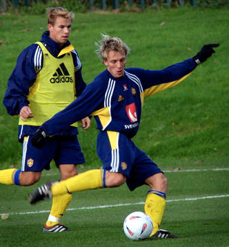 Fotboll, Erik Edman och Niclas Alexandersson