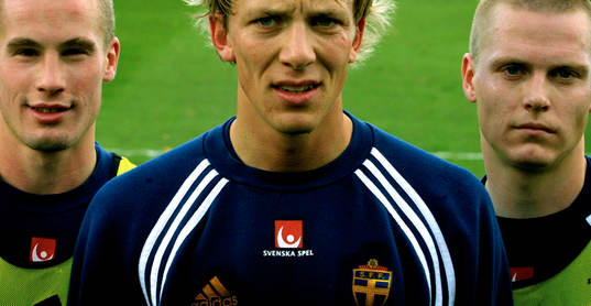 Fotboll,  Christoffer Andersson, Erik Edman och Karl