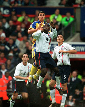 Zlatan Ibrahimovic, Sverige och Emile Heskey, England i