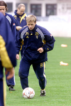 Fotboll, U21, EM-Kval, Förhands, Sverige, Tobias Linderoth