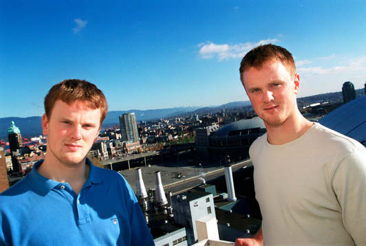 Daniel Sedin och Henrik Sedin, t.h, Vancouver,  NHL