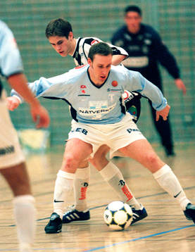 landskrona - Malmö FF. Niklas Skoog, Malmö, innefotboll